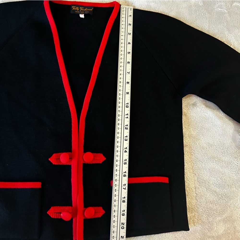 Vintage Fully Fashioned Pure Wool Cardigan - Picture 11 of 15